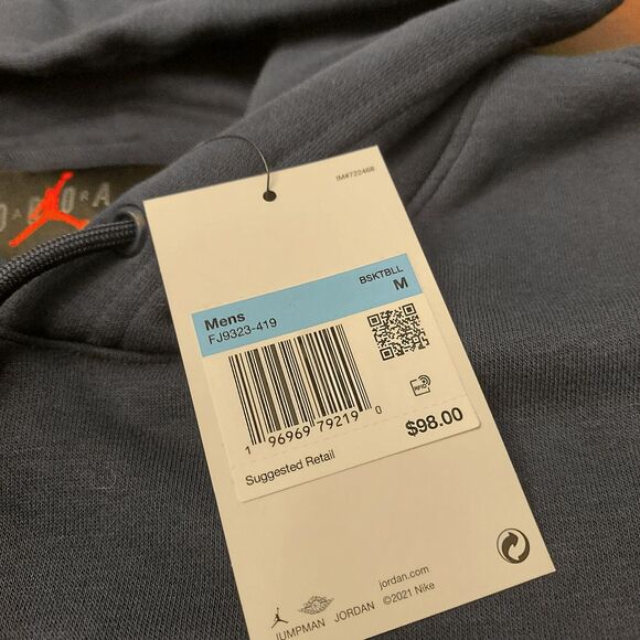 Jordan X Howard University Bisons Pullover Hoodie Navy Blue FJ9323-419 Men's M - Picture 3 of 3